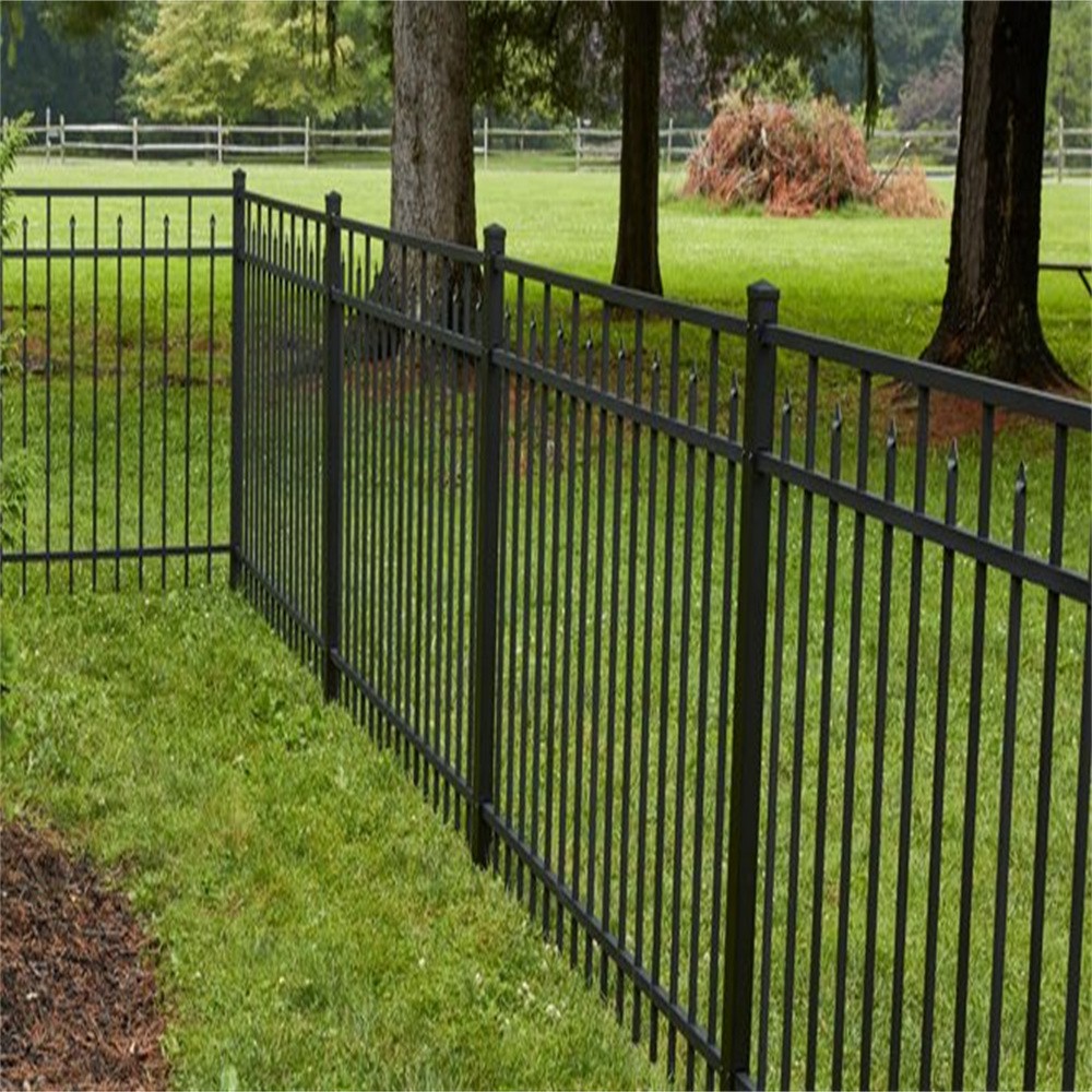 Customized high quality metal guardrail hot sale durable cheap garden pool safety steel fence