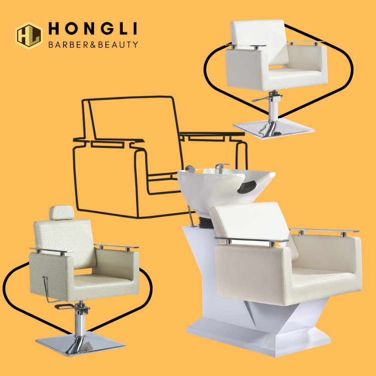 Cheap modern gold  heavy duty  hair salon  barber chair furniture equipment sets package