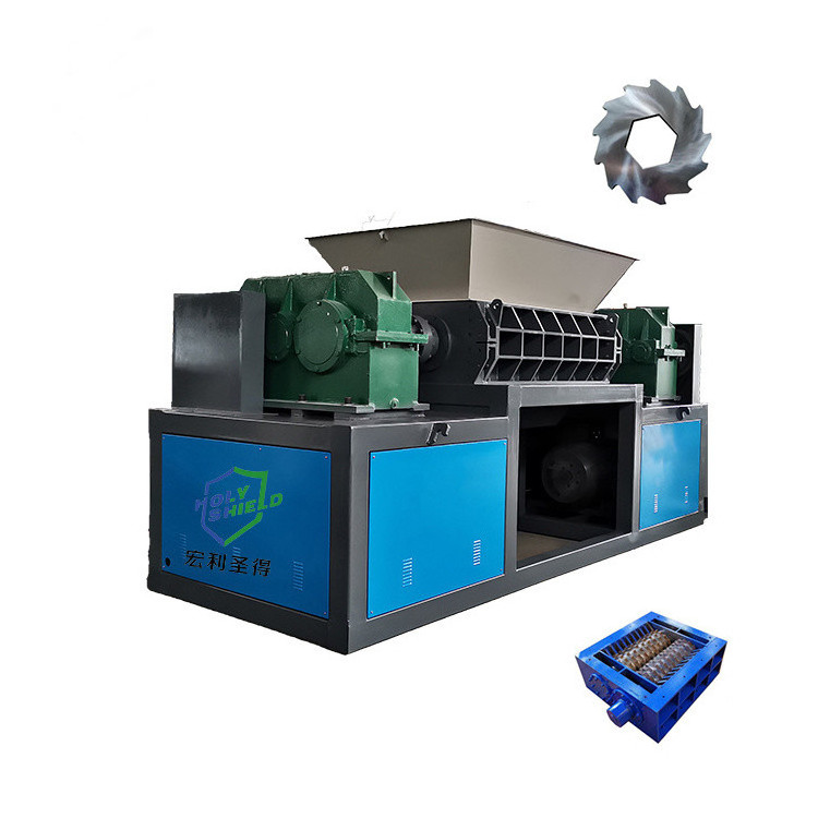 New Textile Shredding Machine Used Tire Recycle Shredder for Sale Vertical Single Shaft Impact Crusher Price Plastic Shredder 40