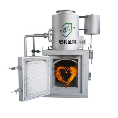 High temperature pyrolysis incinerator pet cremation machine  medical waste Hospital animal incinerator fuel electric