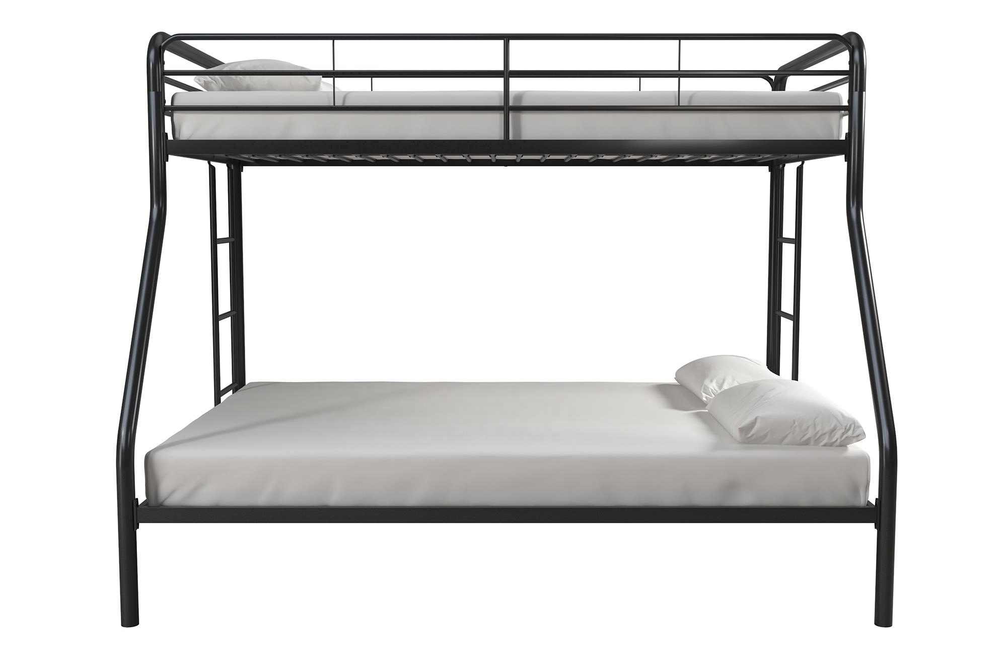 New Arrived OEM Metal Bunk Bed Frame Hot Selling Dormitory Bedroom Furniture Full 3 FT Size Iron Loft Bed for Relax