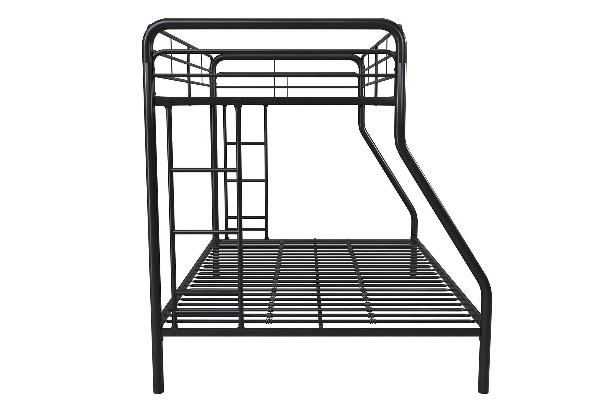 New Arrived OEM Metal Bunk Bed Frame Hot Selling Dormitory Bedroom Furniture Full 3 FT Size Iron Loft Bed for Relax