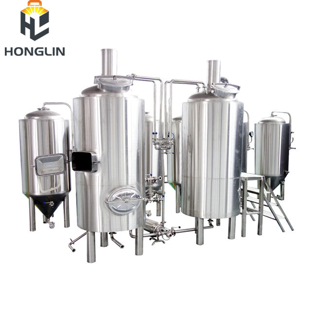 Honglin Brewing Equipment 1000 Liter Complete Line Brewery Plant for Sale Stainless Steel Brewing Beer Ethanol Drum 200l 200 Kg