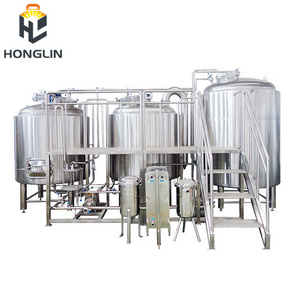 Honglin Brewing Equipment 1000 Liter Complete Line Brewery Plant for Sale Stainless Steel Brewing Beer Ethanol Drum 200l 200 Kg