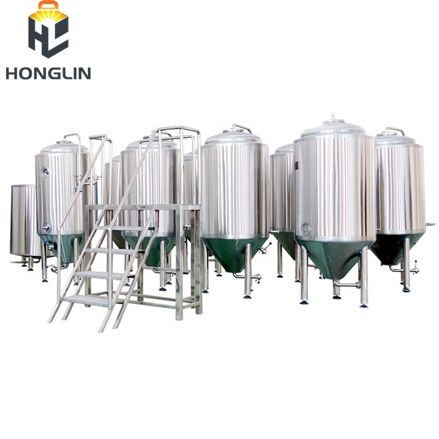 Honglin Brewing Equipment 1000 Liter Complete Line Brewery Plant for Sale Stainless Steel Brewing Beer Ethanol Drum 200l 200 Kg