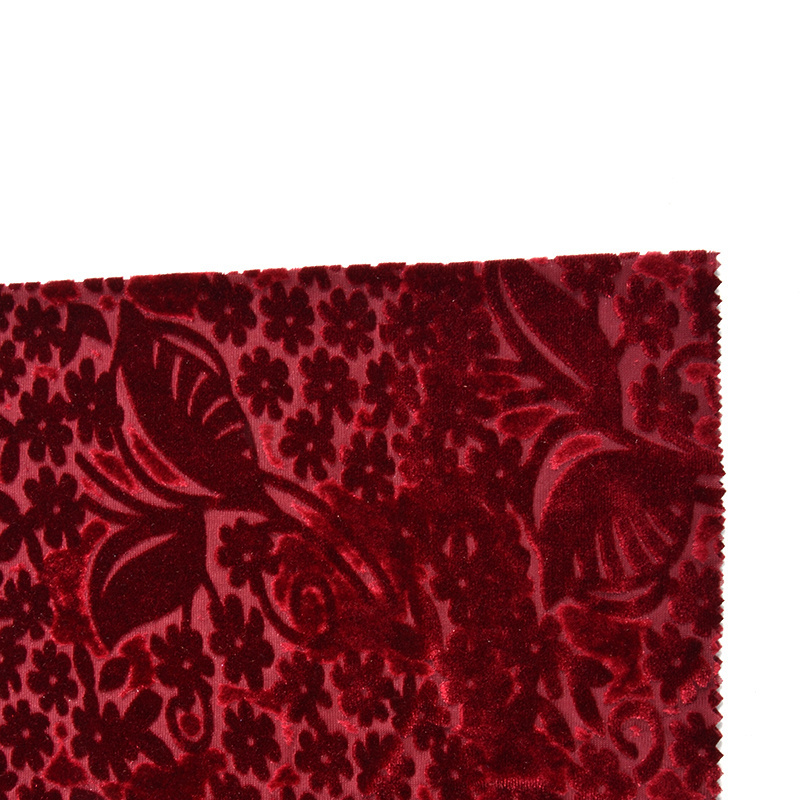 High Quality Custom Velvet Material Plain Fabric With Pattern For Home Textile