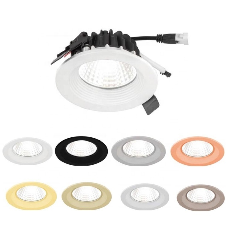 Black or white led down lights recessed spot lights  IP65  light dimmable downlights