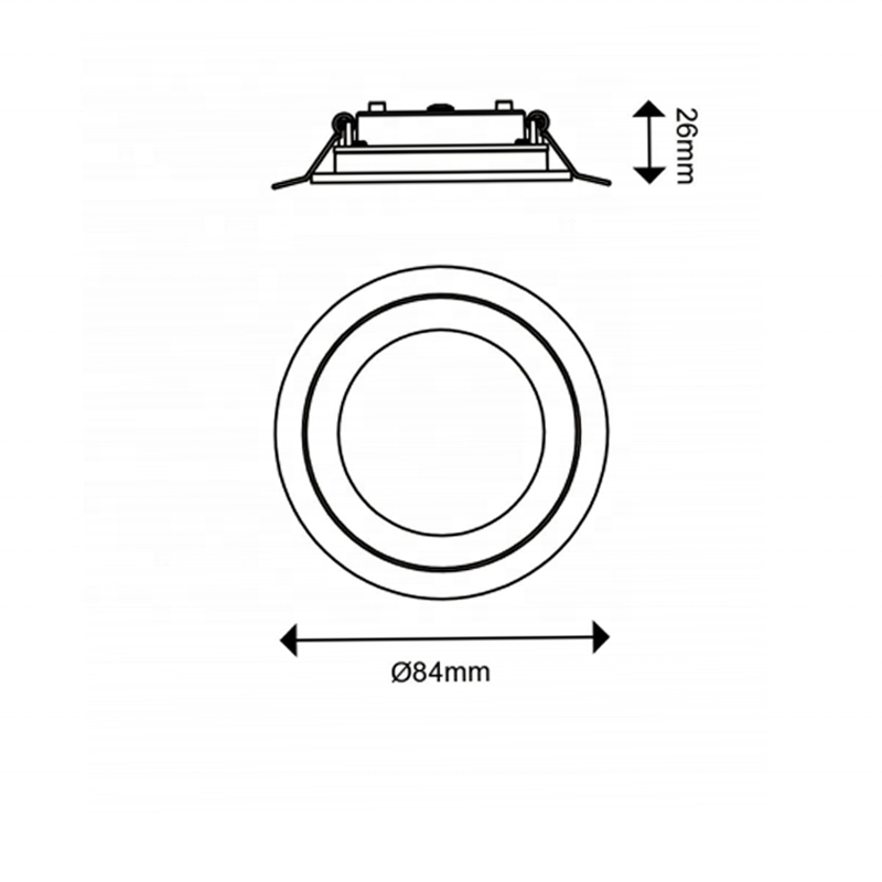 Modern Recessed IP44 Showcase Night Lamp Wardrobe Light Under Led Cabinet Lights