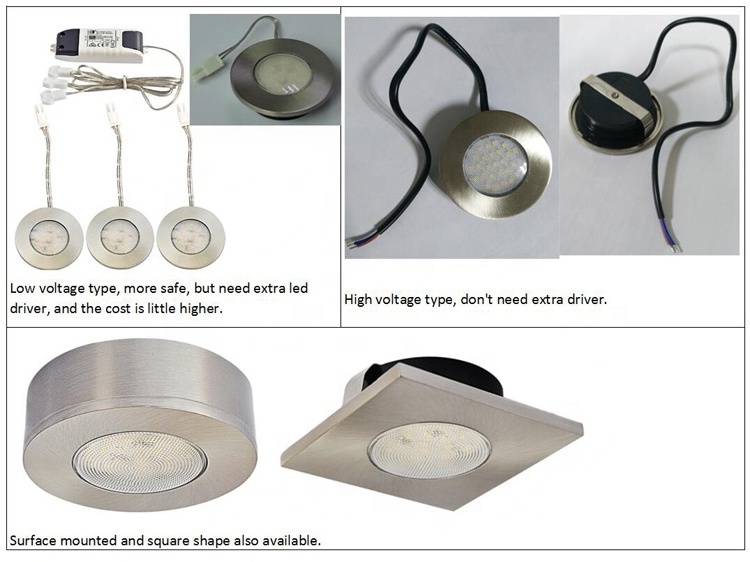 3w High Quality Switch Mini Kitchen Puck Led light