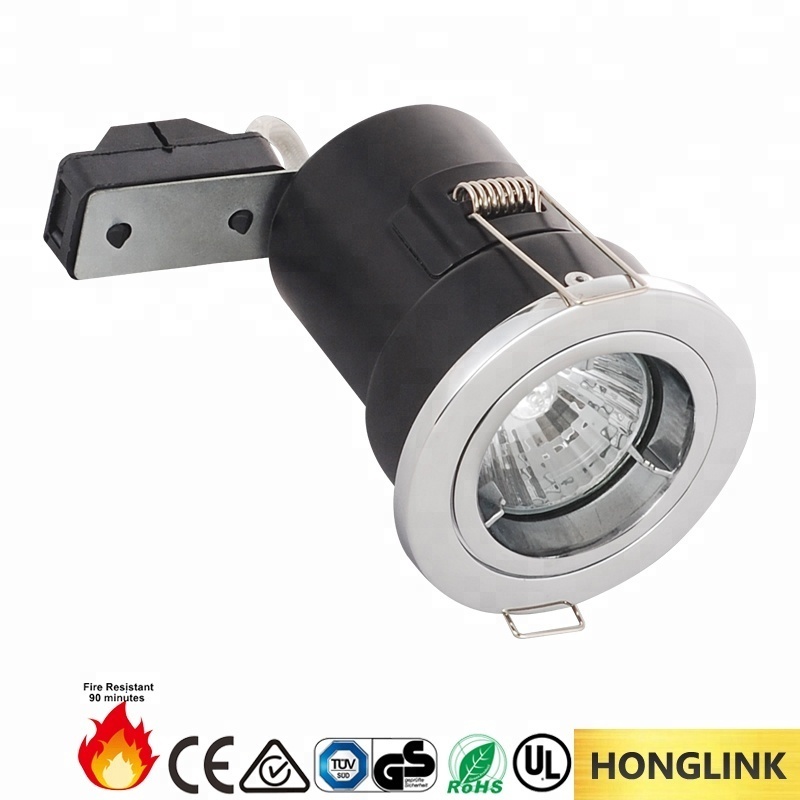 Low Voltage Uk Fixed IP65 Gu 10 Recessed 100-240V/AC Fire Rated Downlight GU10 or MR16 Lighting and Circuitry Design Aluminum 80