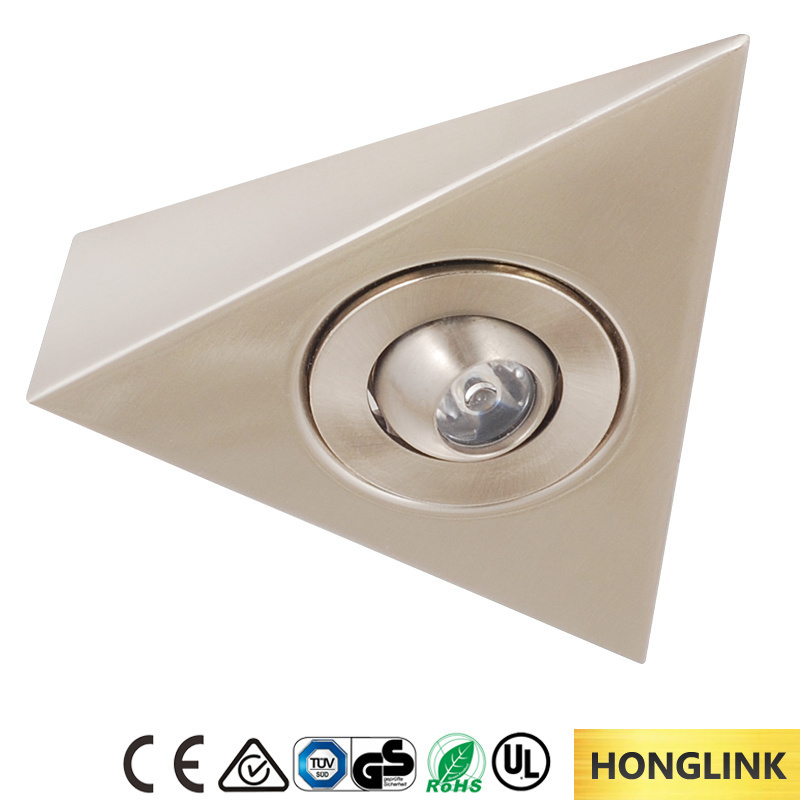 COB Triangle Cabinet LED Light with CE adjustable angle Under Cabinet Light Kitchen