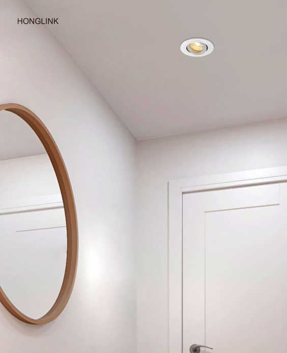 hole size 70mm adjustable bathroom ceiling led light ceiling light fixture for bedroom GU10 recessed lightdown light