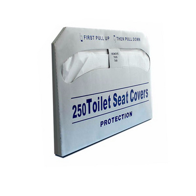 10 Pack of 250 Half-Fold Disposable Tissue Paper Toilet Seat Covers