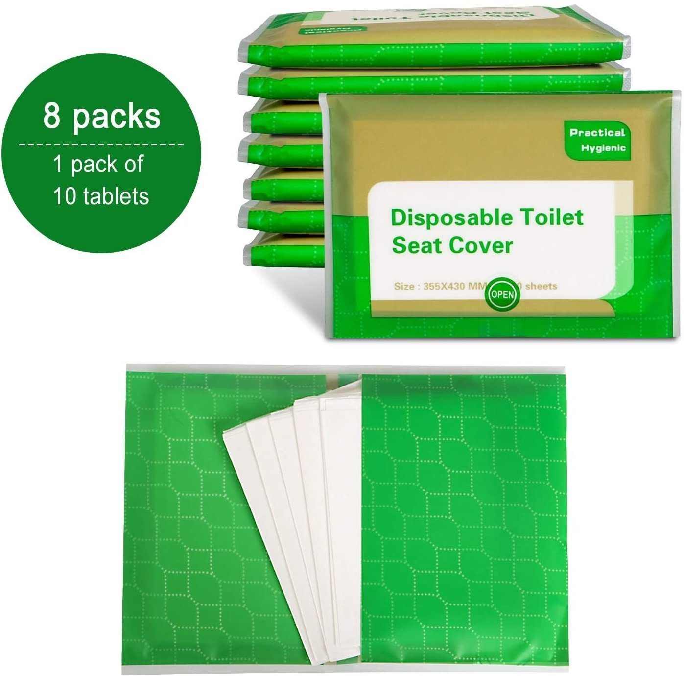 Disposable Toilet Seat Covers Travel Pack Flushable Toilet Seat Covers Great for Travel Airplane Restrooms Potty Training