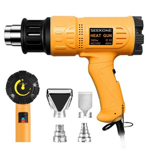 Power 2000W Fast Heating Variable Temperature Adjustable Two Air Flow Speed Heat Gun Hot Air Gun with LCD Digital Displaying