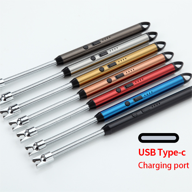 Wholesale custom logo metal usb rechargeable charging electronic Windproof Lighters