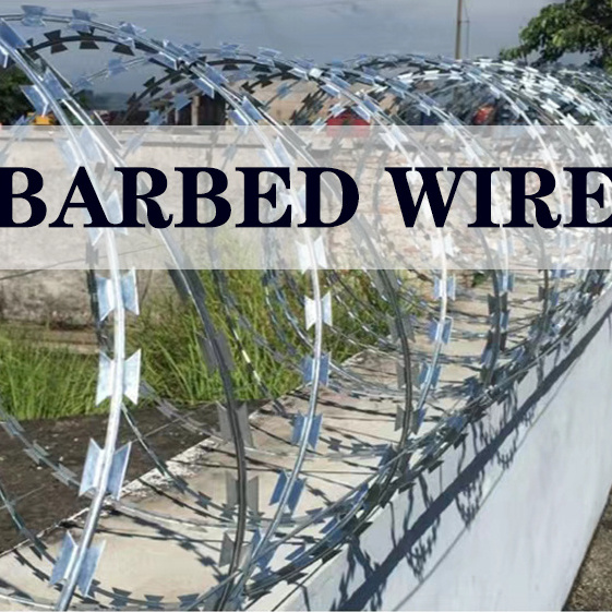 High quality low price of extension arm 2 7/8 security barriers and razor barbed wire in bangladesh