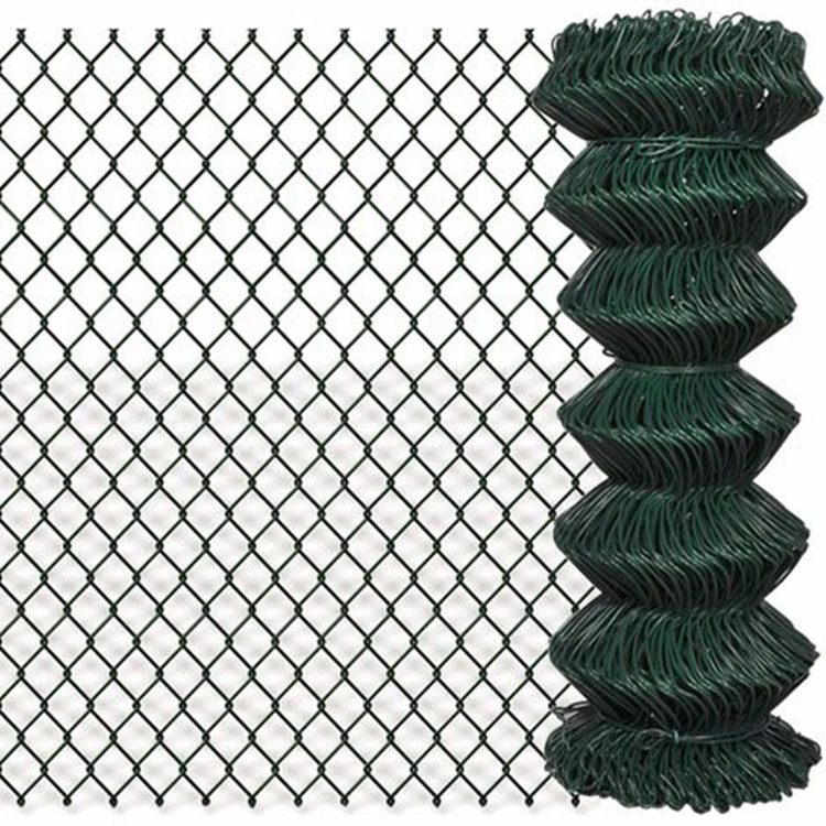 galvanize metal top rail the most popular Green chain link fence for extensions