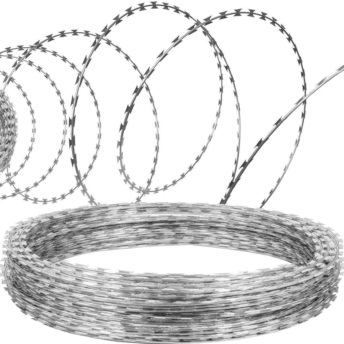 High quality low price of extension arm 2 7/8 security barriers and razor barbed wire in bangladesh