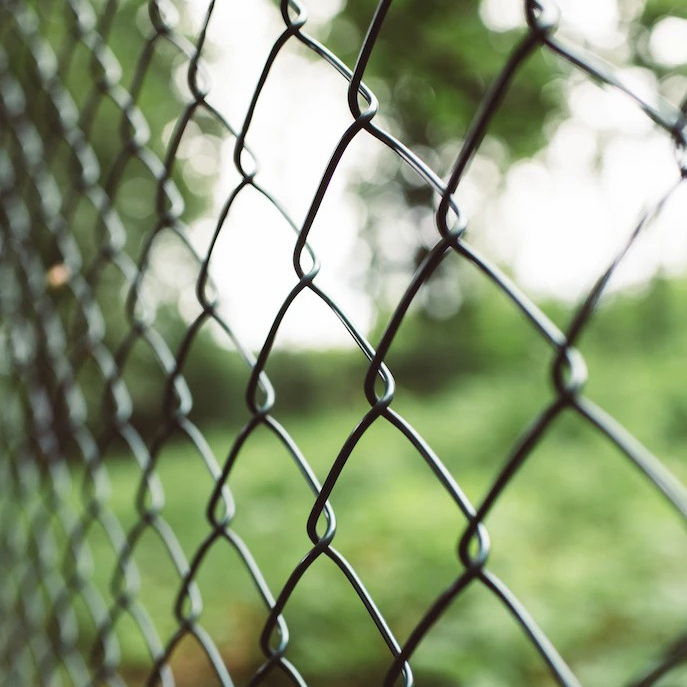 galvanize metal top rail the most popular Green chain link fence for extensions