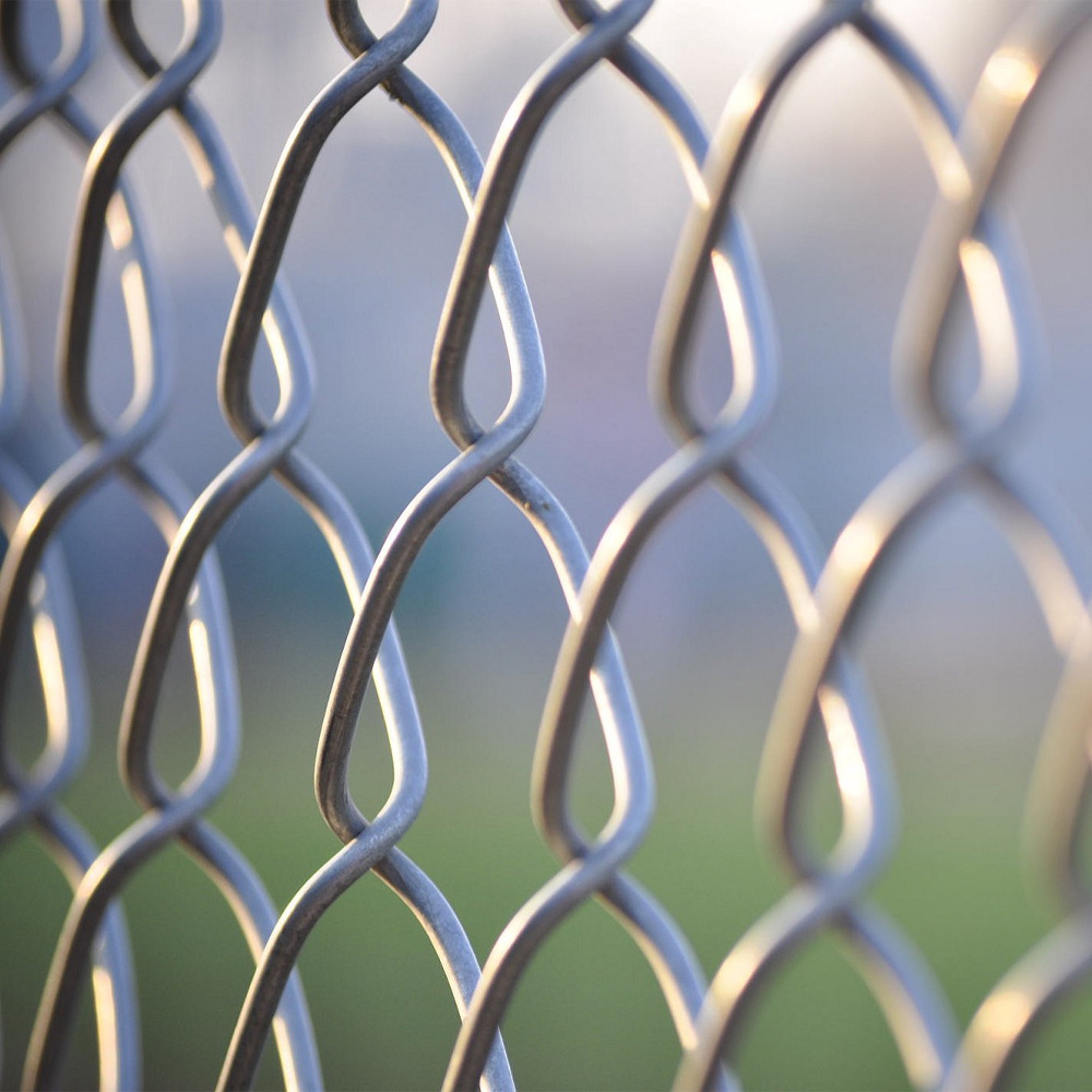 galvanize metal top rail the most popular Green chain link fence for extensions