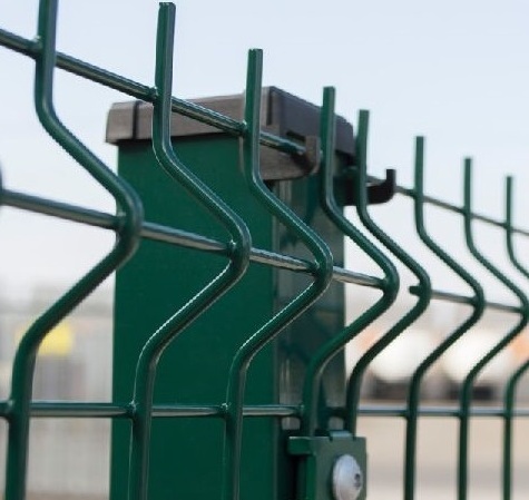 Latest metal Security Galvanized 3d Curved Welded Wire Mesh Panel Fence for Road Garden Land School playground