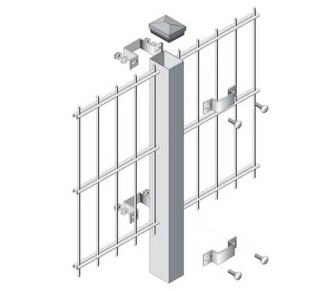 Cheap price shutter door pvc horse round pen simple single and bilateral open galvanized rod double wire mesh fence