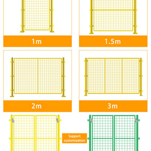 Workshop Production Line Fencing Safety Guarding Metal Post Fence Iron Wire Mesh Robot Boundary Wall Fencing