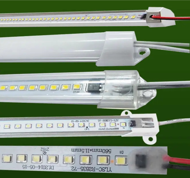 Aluminum profile LED Light Bar smd Lighting Rigid LED Strip with cover for shelf display led track magnetic light bar