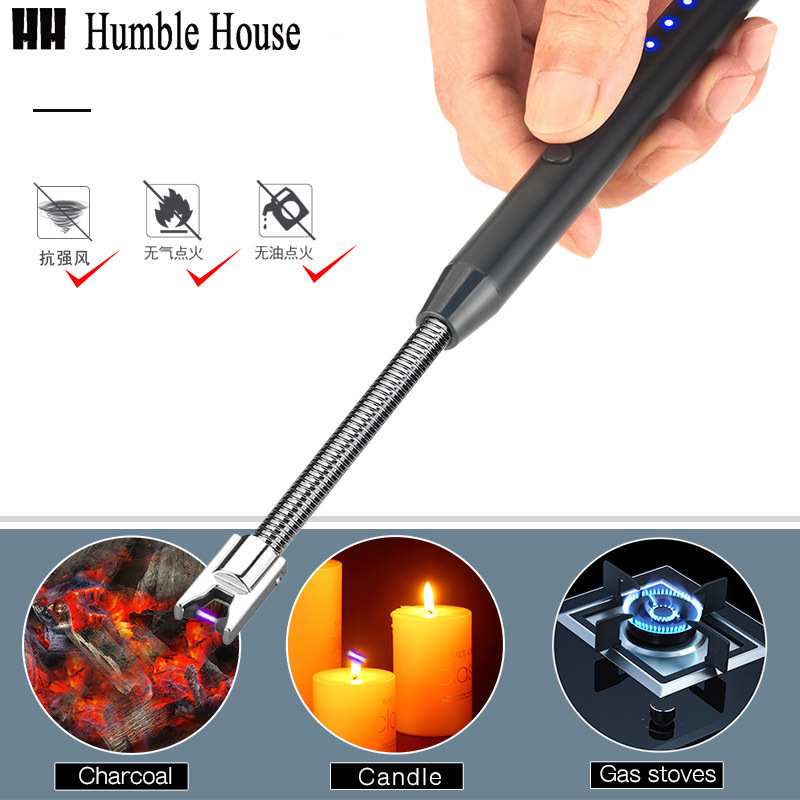 Long stick electric lighter 360 degree Candle&BBQ lighter Arc flameless  lighter windproof 702