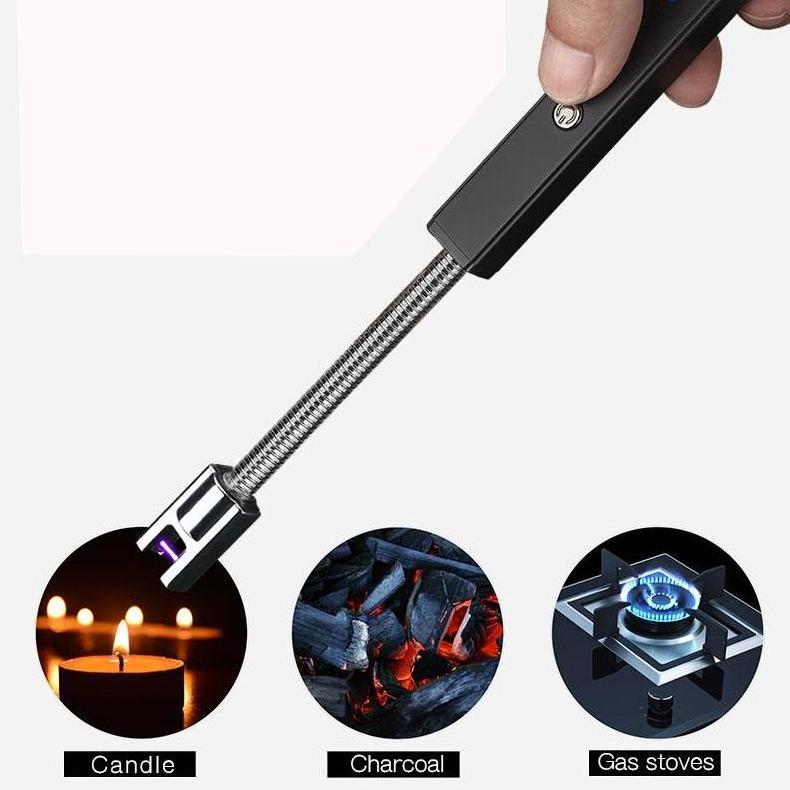 360 degree arc Lighter Long stick electric lighter Candle&BBQ Lighter Flameless Windproof Lighter HL875