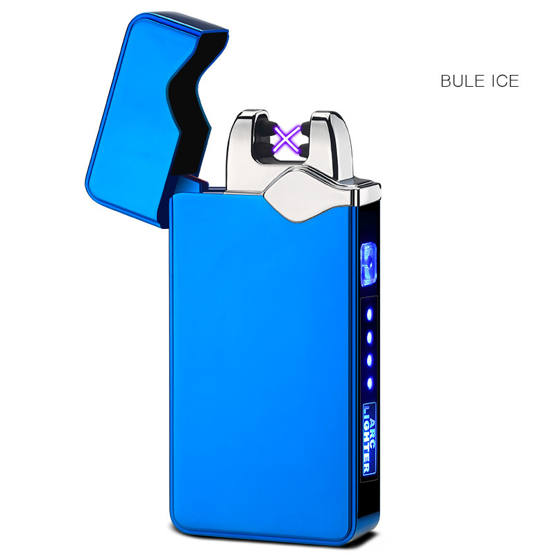 JL 315 Custom Branded Cigerate Lighter 2024 Rechargeable Windproof Electric Usb Lighter With Led light For Men Women