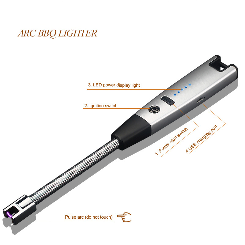 JL880-2 Rechargeable USB Windproof Flameless Electric Electronic Charging Cigarette Lighter Smokeless