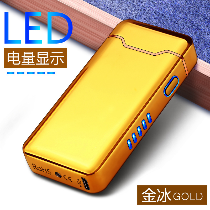 HL-818 Big flame rechargeable USB novelty lighter popular in Temu.