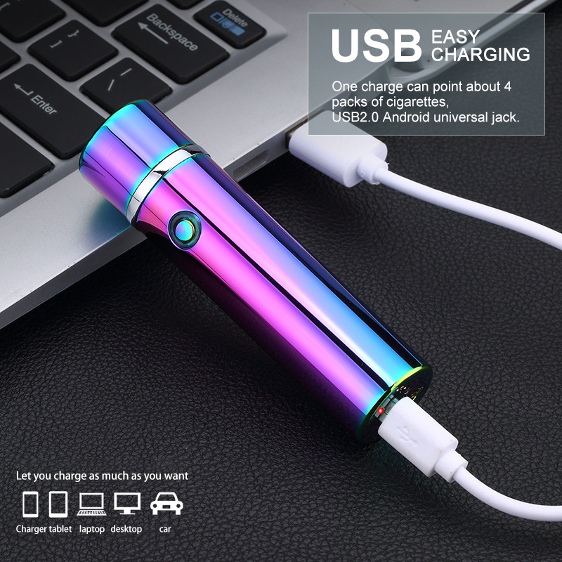 JL108  USB Rechargeable Dual ARC Lighter For Cigarette Cigar Pipes, For Candle BBQ