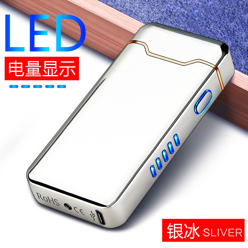 HL-818 Big flame rechargeable USB novelty lighter popular in Temu.