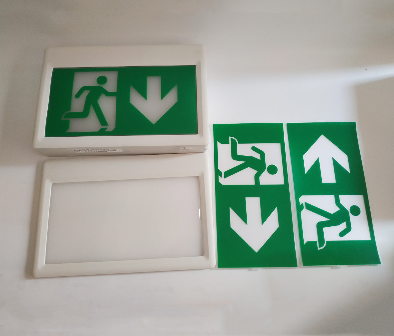 Combo collapsable lamphead emergency fire led emergency lighting exit for hotel emergency light