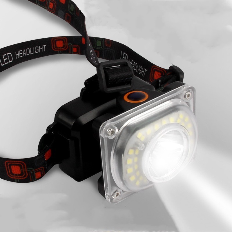 LED Headlamps High Power LED Headlight Camping Head Torch 4 Modes Head Lantern 18650 USB Type-C Rechargeable Frontal Head Lamp