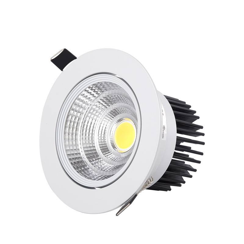 New hot 3W 5W 10W 15W 20W 30W 40W 50W COB round ceiling recessed downlight angle adjustable led spotlight anti glare spot light