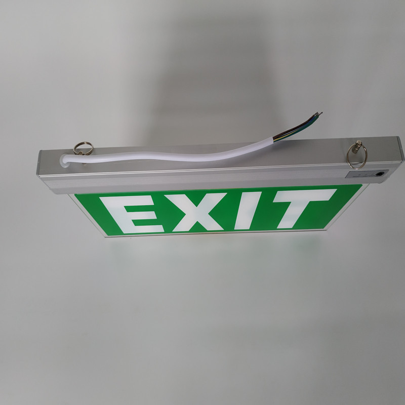 HONGMAO acrylic board light rechargeable LED emergency exit for door supermarket exit sign