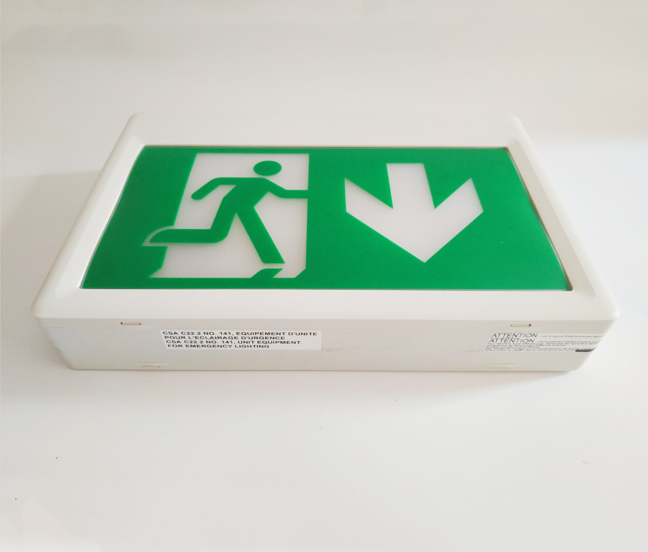 Combo collapsable lamphead emergency fire led emergency lighting exit for hotel emergency light