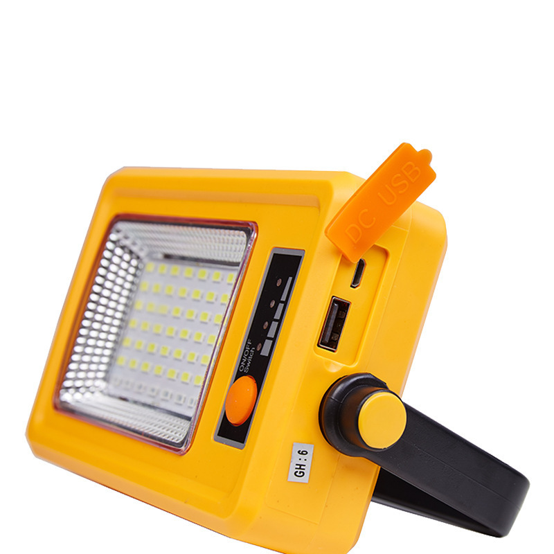 56 LED Portable Spotlight 12000mAh Lithium Battery Waterproof Outdoor Operate work light 50W solar led rechargeable floodlight