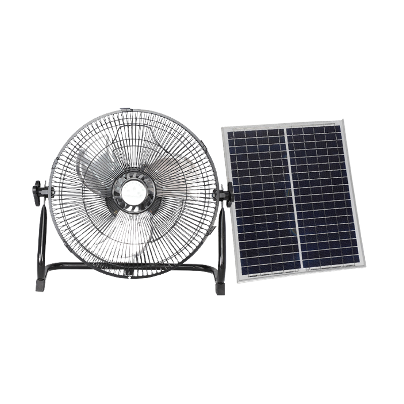 OEM ODM Indoor outdoor 10 inch 12V DC standing electric powered auto fan energy portable rechargeable solar fan for greenhouse