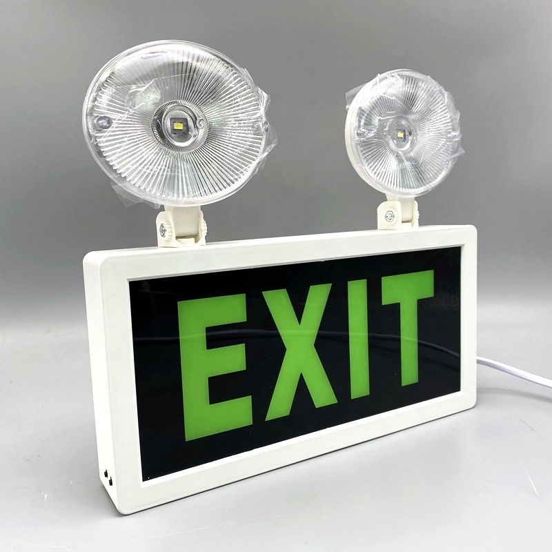 2024 Plastic housing 1.2V Nickel battery led emergency exit sign combo