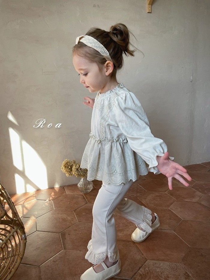 Children Pants Baby Girl lace Pants Autumn Spring  Girls' Fashionable Retro Bell Bottoms 1-5Year Kid's Trousers