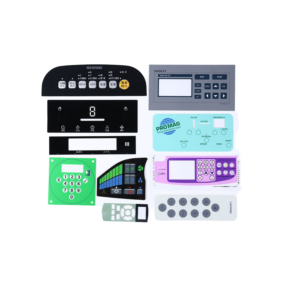 Custom Membrane Switch Keypads Flexible Control Panel Graphic Household Appliances keypad Overlay Printing Membrane Panel