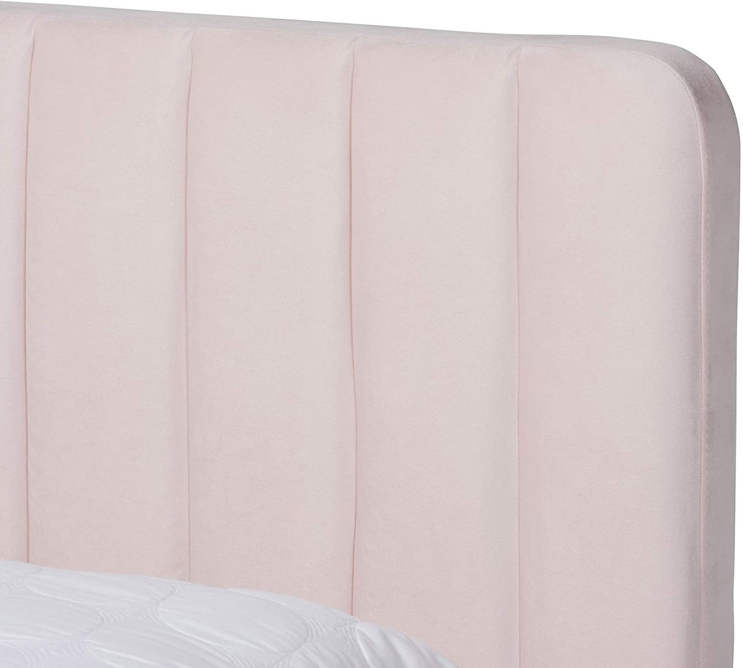 Luxury Modern Bed Complet Pour Fille De Style Lit Room Furniture Linen Tufted Wood Pink King Size Velvet Bed Lit