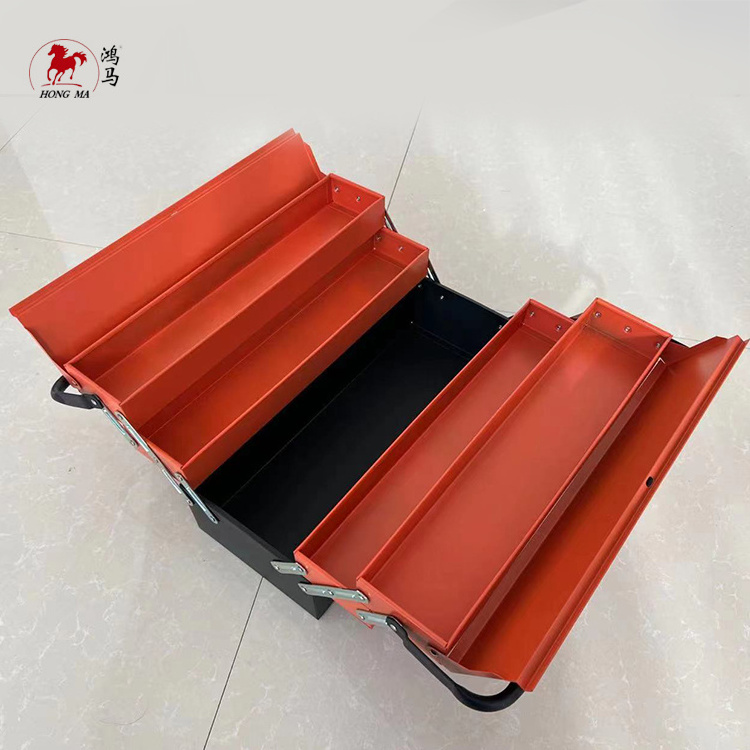 Tool Box Metal 3 Tier 5 Tray Cantilever Toolbox 17inch