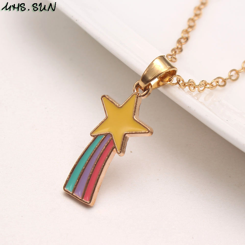 Adorable Heart Unicorn Mermaid Tail Pendants Kids Girls Long Chain Necklace Charm Baby Child Alloy Chain Necklace