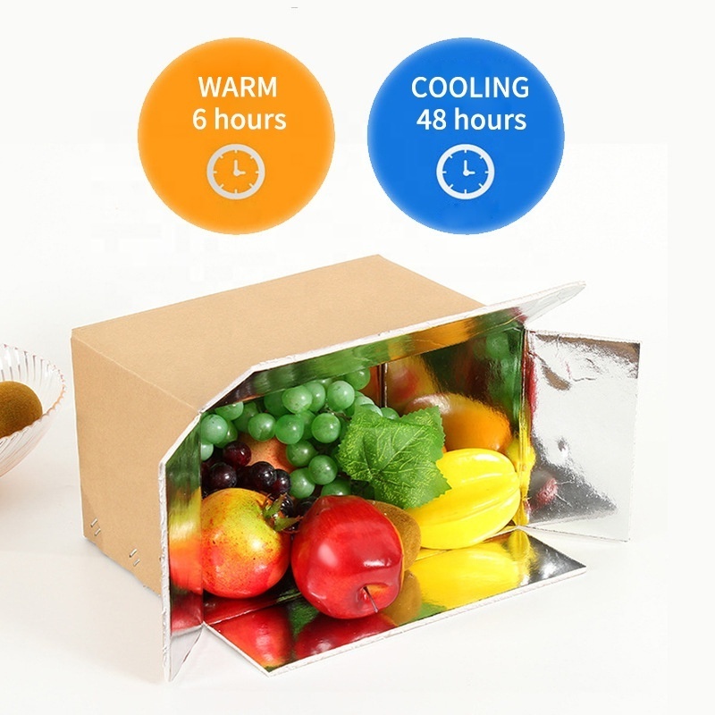 Custom Box Fresh Fruit Frozen Food Container Thermal Insulated Freezer Cardboard Refrigerator Shipping Carton Boxes  Moving